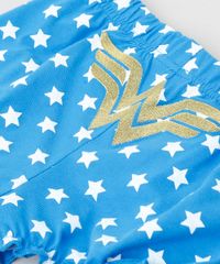 Short-Infantil-Mulher-Maravilha-Estampado-de-Estrelas-com-Babado-Azul-9188400-Azul_5