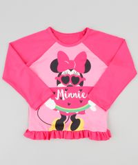 Blusa-de-Praia-Infantil-Minnie-Manga-Longa-com-Protecao-UV50--Pink-9384612-Pink_1