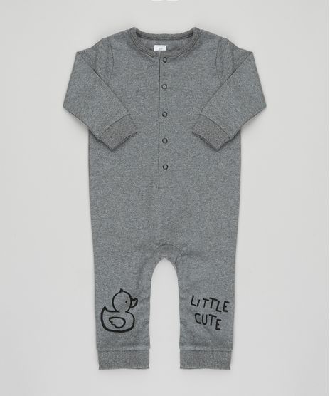Macacao-Infantil--Little-Cute--Manga-Longa-Decote-Redondo-Cinza-Mescla-Escuro-9208949-Cinza_Mescla_Escuro_1