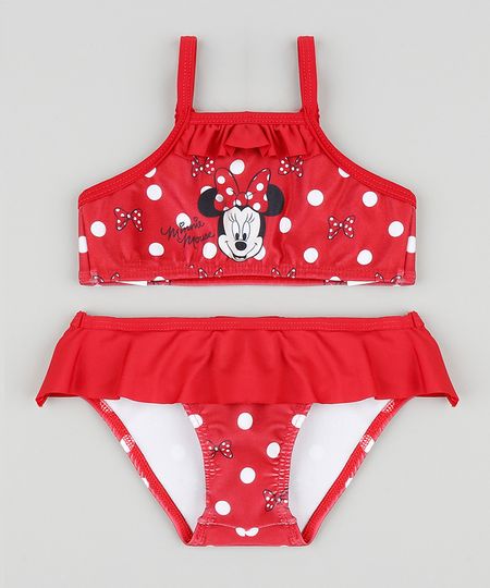 Biquini-Infantil-Minnie-Estampado-de-Poa-com-Protecao-UV50--Vermelho-9286282-Vermelho_1