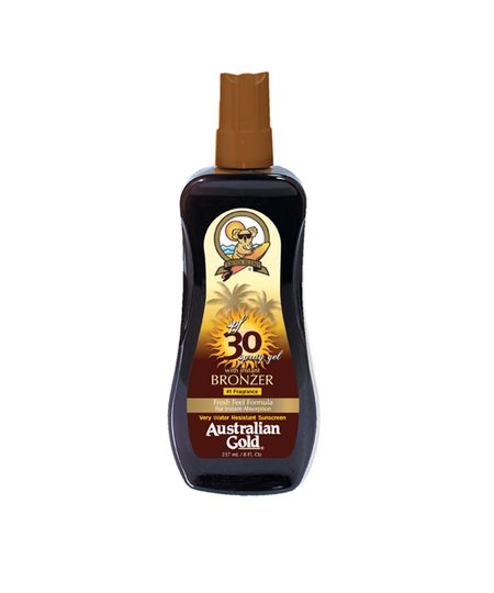 Protetor Australian Gold Spray Gel Instant Bronzer FPS 30 Menor preço em Protetor Australian Gold Spray Gel Instant Bronzer FPS 30