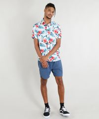 Camisa-Masculina-Manga-Curta-Estampada-Floral-Tropical-Azul-Claro-9395019-Azul_Claro_3