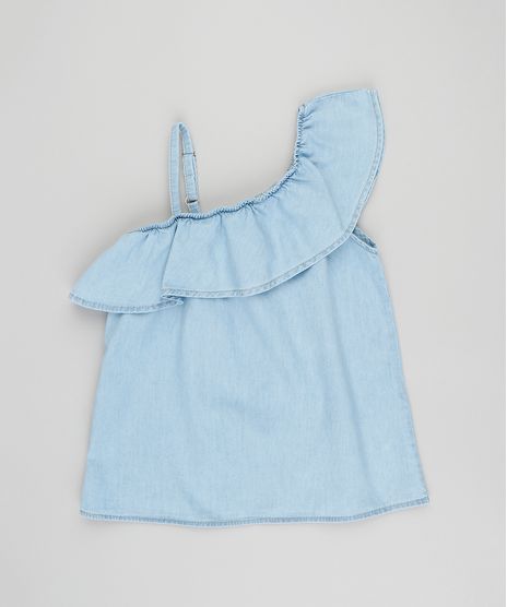 Blusa-Jeans-Infantil-Um-Ombro-So-com-Babado-Azul-Claro-9418347-Azul_Claro_1
