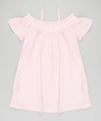 Vestido-Infantil-Open-Shoulder-Listrado-Manga-Curta-Coral-9182798-Coral_1