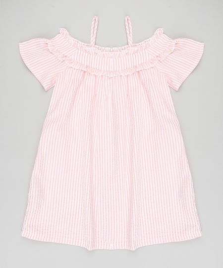 Vestido-Infantil-Open-Shoulder-Listrado-Manga-Curta-Coral-9182798-Coral_1 Vestido-Infantil-Open-Shoulder-Listrado-Manga-Curta-Coral-9182798-Coral_1