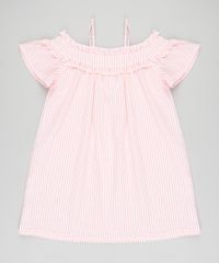 Vestido-Infantil-Open-Shoulder-Listrado-Manga-Curta-Coral-9182798-Coral_2