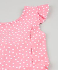 Vestido-Infantil-Estampado-de-Poa-com-Babado-e-No-Sem-Manga-Rosa-9426143-Rosa_3