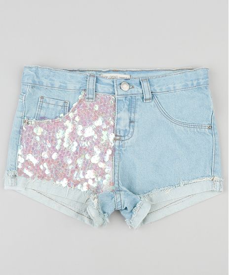 Short-Jeans-Infantil-com-Paetes-e-Barra-Dobrada-Azul-Claro-9320871-Azul_Claro_1
