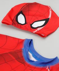 Conjunto-de-Camiseta-de-Praia-Infantil-Homem-Aranha---Sunga---Touca-Azul-Royal-9300705-Azul_Royal_4