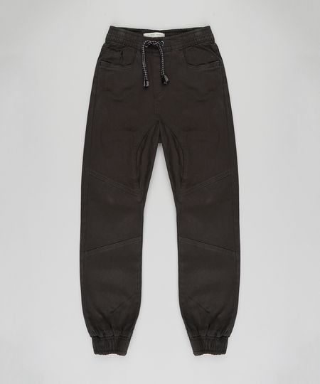 Calca-de-Sarja-infantil-Jogger-com-Bolsos-Chumbo-9397381-Chumbo_1 Calca-de-Sarja-infantil-Jogger-com-Bolsos-Chumbo-9397381-Chumbo_1