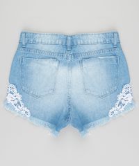 Short-Jeans-Infantil-com-Renda-e-Barra-Desfiada-Azul-Claro-9418359-Azul_Claro_2