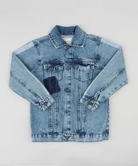 Jaqueta-Jeans-Infantil-com-Faixas-nas-Mangas-Azul-Escuro-9397026-Azul_Escuro_1