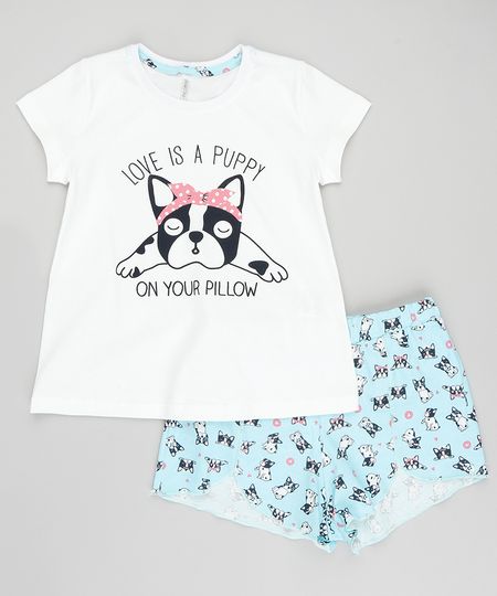 Pijama-Infantil--Love-is-A-Puppy--Manga-Curta-com-Estampa-de-Bulldog-Off-White-9405734-Off_White_1 Pijama-Infantil--Love-is-A-Puppy--Manga-Curta-com-Estampa-de-Bulldog-Off-White-9405734-Off_White_1