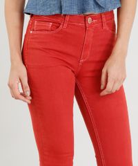 Calca-de-Sarja-Feminina-Skinny-com-Pesponto-Contrastante-Vermelha-9386744-Vermelho_4