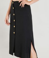 Saia-Feminina-Midi-com-Botoes-e-Fenda-Preta-9311028-Preto_4