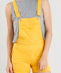 Jardineira-de-Sarja-Feminina-com-Barra-Dobrada-Mostarda-9365635-Mostarda_4