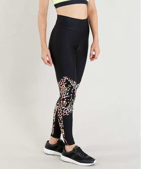 Calca-Legging-Feminina-Esportiva-Ace-com-Recorte-Animal-Print-Preta-9358758-Preto_1