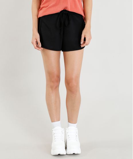 Short-Feminino-Running-Esportivo-Basico-em-Malha-Preto-9394150-Preto_1