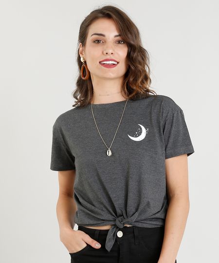 Blusa-Feminina-Lua-e-Sol-com-No-Manga-Curta-Decote-Redondo-Cinza-Mescla-Escuro-9388291-Cinza_Mescla_Escuro_1