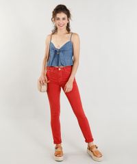 Regata-Jeans-Feminina-Cropped-com-No-e-Babado-Decote-V-Azul-Medio-9365637-Azul_Medio_3