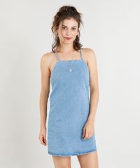 Vestido-Jeans-Feminino-Curto-com-Faixa-Lateral-Azul-Claro-9365633-Azul_Claro_1