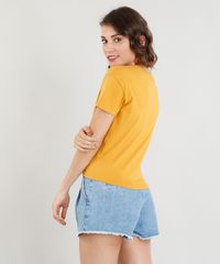 Blusa-Feminina-Tarot-com-No-Manga-Curta-Decote-Redondo-Mostarda-9388292-Mostarda_2