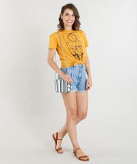 Blusa-Feminina-Tarot-com-No-Manga-Curta-Decote-Redondo-Mostarda-9388292-Mostarda_3