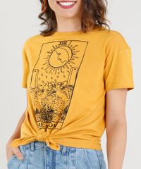 Blusa-Feminina-Tarot-com-No-Manga-Curta-Decote-Redondo-Mostarda-9388292-Mostarda_4