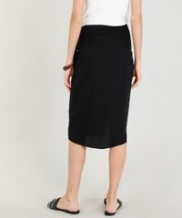 Saia-Feminina-Midi-Transpassada-com-No-Preta-9376490-Preto_2