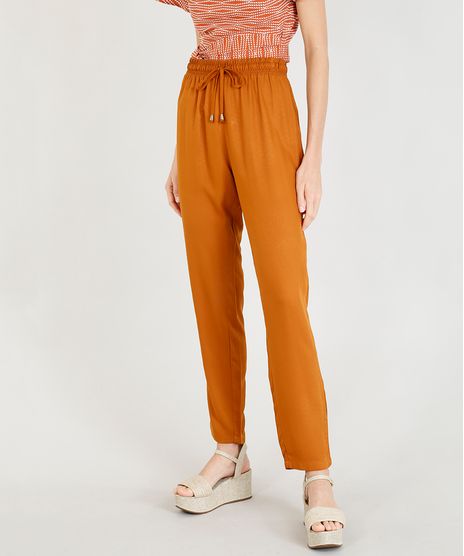 Calca-Feminina-Jogger-com-Cordao-Caramelo-9396092-Caramelo_1