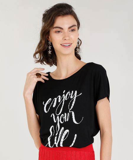 Blusa-Feminina--Enjoy-Your-Life--Manga-Curta-Decote-Redondo-Preta-9373498-Preto_1 Blusa-Feminina--Enjoy-Your-Life--Manga-Curta-Decote-Redondo-Preta-9373498-Preto_1