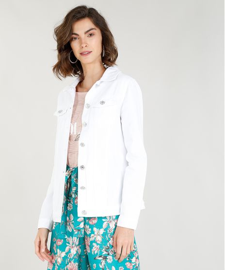 Jaqueta-de-Sarja-Feminina-Alongada-com-Bolsos-Branca-9346383-Branco_1