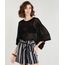 Blusa-Feminina-Ampla-em-Trico-Manga-Curta-Decote-Redondo-Preta-9388150-Preto_1
