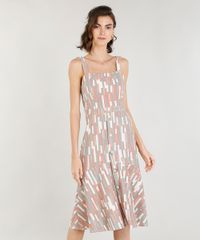 Vestido-Midi-Feminino-Estampado-Geometrico-com-Botoes-Rose-9368031-Rose_1
