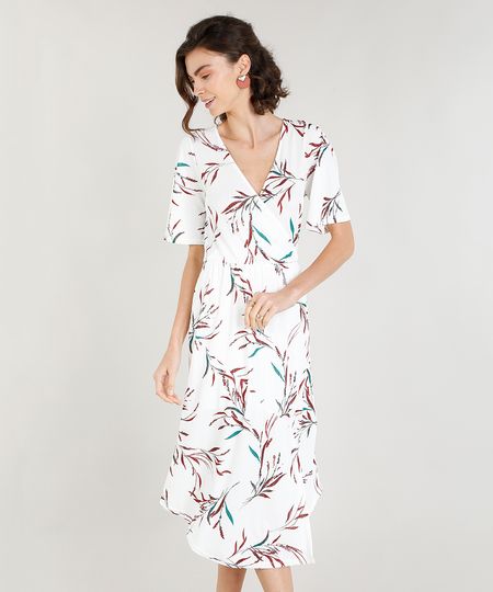 Vestido-Midi-Feminino-com-Fenda-Estampado-de-Folhagem-Off-White-9372241-Off_White_1