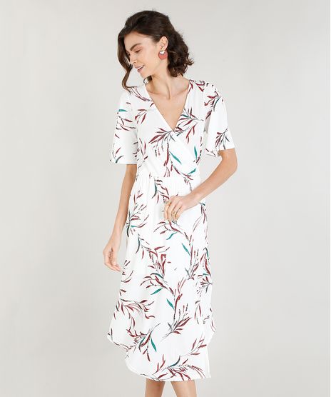 Vestido-Midi-Feminino-com-Fenda-Estampado-de-Folhagem-Off-White-9372241-Off_White_1