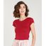 Blusa-Feminina-Basica-Botone-Manga-Curta-Decote-Redondo-Vinho-9278286-Vinho_1