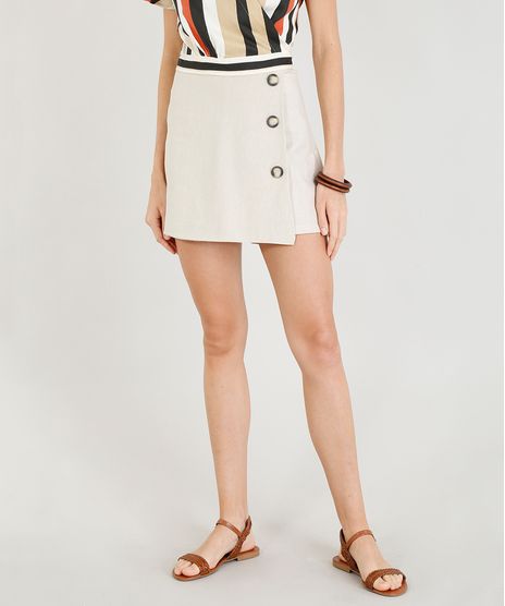 Short-Saia-Feminino-em-Linho-com-Botoes-Kaki-9393120-Kaki_1