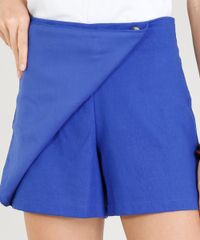 Short-Saia-Feminino-em-Linho-com-Botoes-Azul-Royal-9393120-Azul_Royal_4