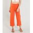 Calca-de-Sarja-Pantacourt-Feminina-Cintura-Alta-Laranja-9386755-Laranja_1
