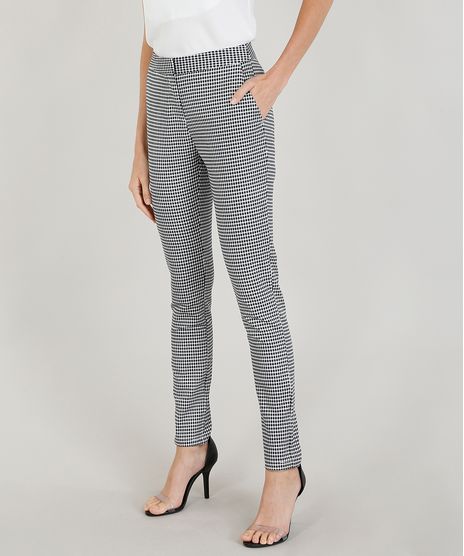 Calca-Skinny-Feminina-Estampada-Xadrez-Vichy-Branca-9353421-Branco_1