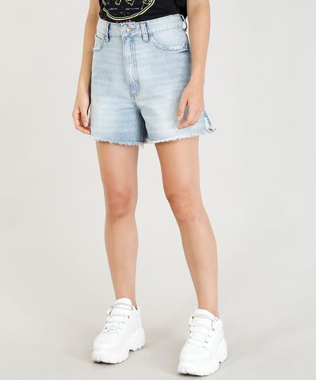 Short-Jeans-Feminino-Mindset-Cintura-Alta-Barra-Desfiada-Azul-Claro-9476613-Azul_Claro_1 Short-Jeans-Feminino-Mindset-Cintura-Alta-Barra-Desfiada-Azul-Claro-9476613-Azul_Claro_1