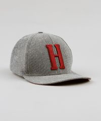 Bone-Masculino-Aba-Reta-com-Bordado--H--Cinza-9425275-Cinza_2