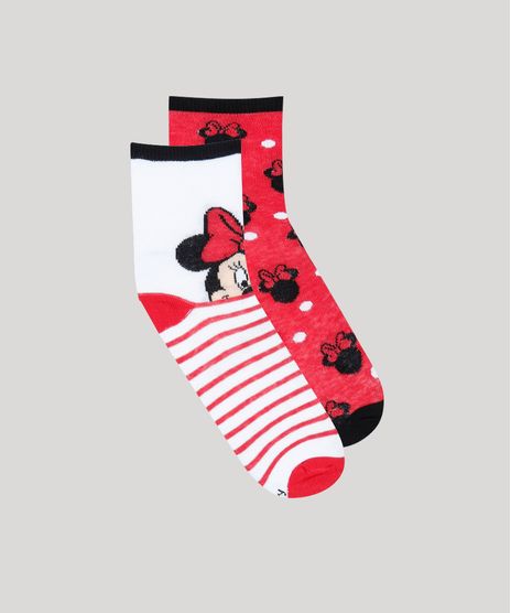 Kit-de-2-Meias-Infantis-Cano-Medio-Minnie-Estampadas-Multicor-9389581-Multicor_1