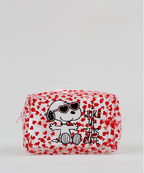 Necessaire-Feminina-Snoopy-Estampada-Vermelha-9422765-Vermelho_1