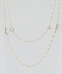 Colar-Feminino-Duplo--Love--Dourado-9292837-Dourado_1