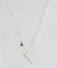 Colar-Feminino-com-Pingente-de-Luneta-e-Estrela-Dourado-9292887-Dourado_1