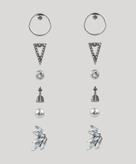 Kit-de-6-Brincos-Femininos-Prateado-9281039-Prateado_1 Kit-de-6-Brincos-Femininos-Prateado-9281039-Prateado_1