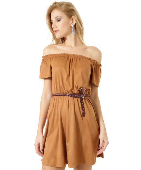 Vestido-Ombro-a-Ombro-em-Suede-Caramelo-8368204-Caramelo_1