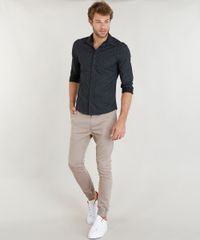 Camisa-Masculina-Slim-Estampada-de-Folhagem-Manga-Longa-Preta-9251571-Preto_3